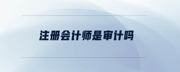注冊(cè)會(huì)計(jì)師
